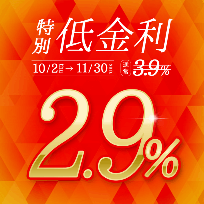 特別金利 2.9％